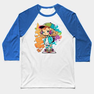 Cute girl Baseball T-Shirt